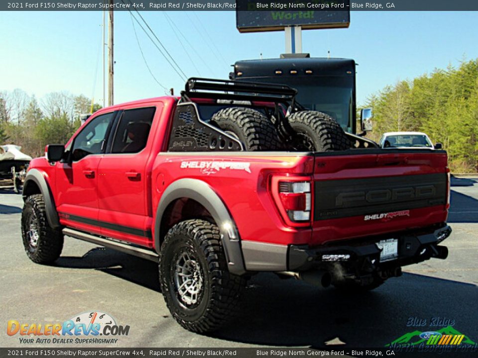 2021 Ford F150 Shelby Raptor SuperCrew 4x4 Rapid Red / Shelby Black/Red Photo #3