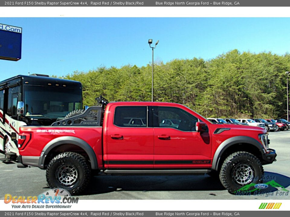 2021 Ford F150 Shelby Raptor SuperCrew 4x4 Rapid Red / Shelby Black/Red Photo #7