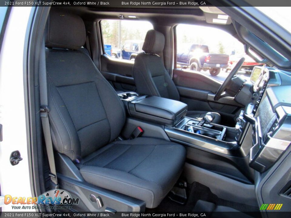 Front Seat of 2021 Ford F150 XLT SuperCrew 4x4 Photo #12