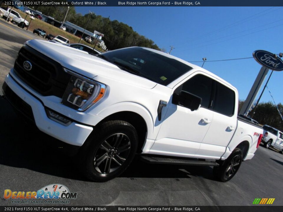 2021 Ford F150 XLT SuperCrew 4x4 Oxford White / Black Photo #28