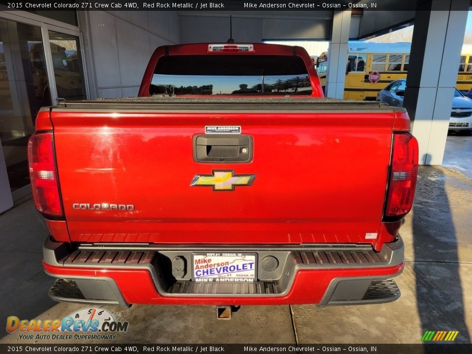 2015 Chevrolet Colorado Z71 Crew Cab 4WD Red Rock Metallic / Jet Black Photo #5