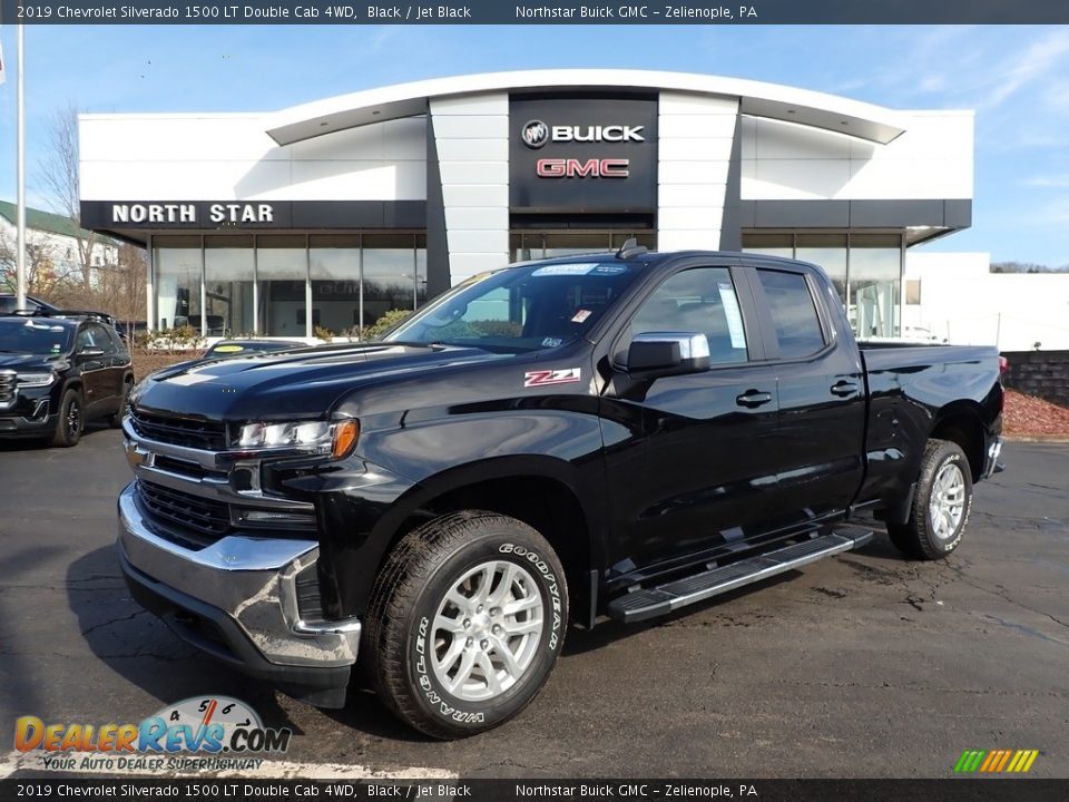 2019 Chevrolet Silverado 1500 LT Double Cab 4WD Black / Jet Black Photo #1