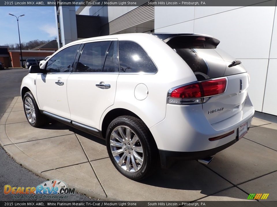 2015 Lincoln MKX AWD White Platinum Metallic Tri-Coat / Medium Light Stone Photo #3