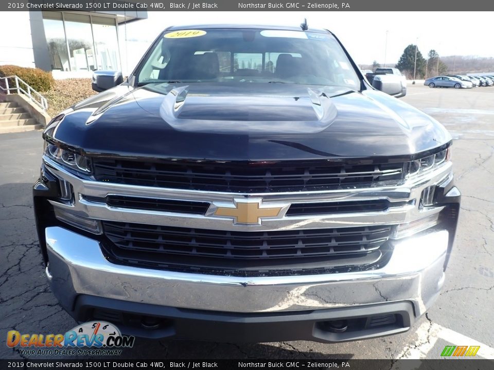 2019 Chevrolet Silverado 1500 LT Double Cab 4WD Black / Jet Black Photo #3