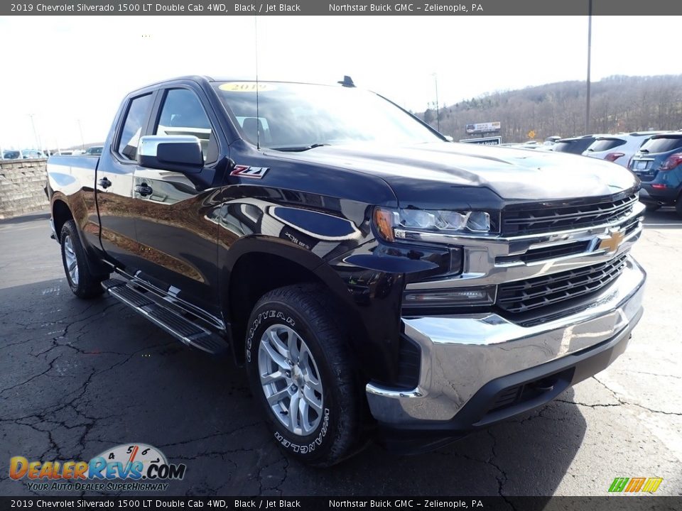 2019 Chevrolet Silverado 1500 LT Double Cab 4WD Black / Jet Black Photo #4