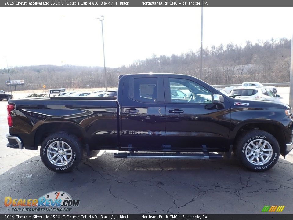 2019 Chevrolet Silverado 1500 LT Double Cab 4WD Black / Jet Black Photo #5