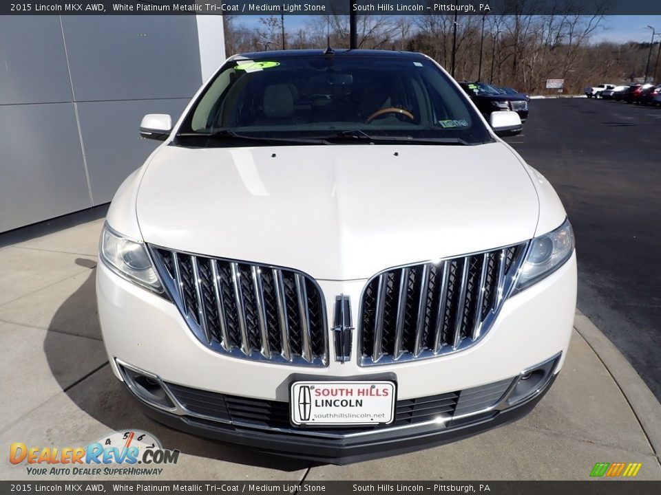 White Platinum Metallic Tri-Coat 2015 Lincoln MKX AWD Photo #9