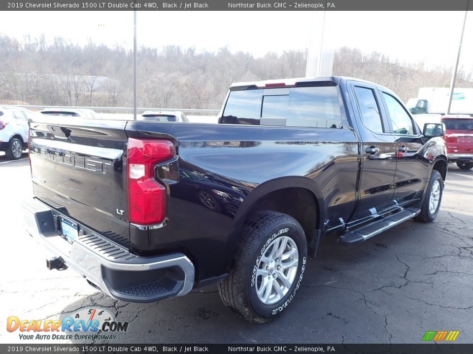 2019 Chevrolet Silverado 1500 LT Double Cab 4WD Black / Jet Black Photo #9