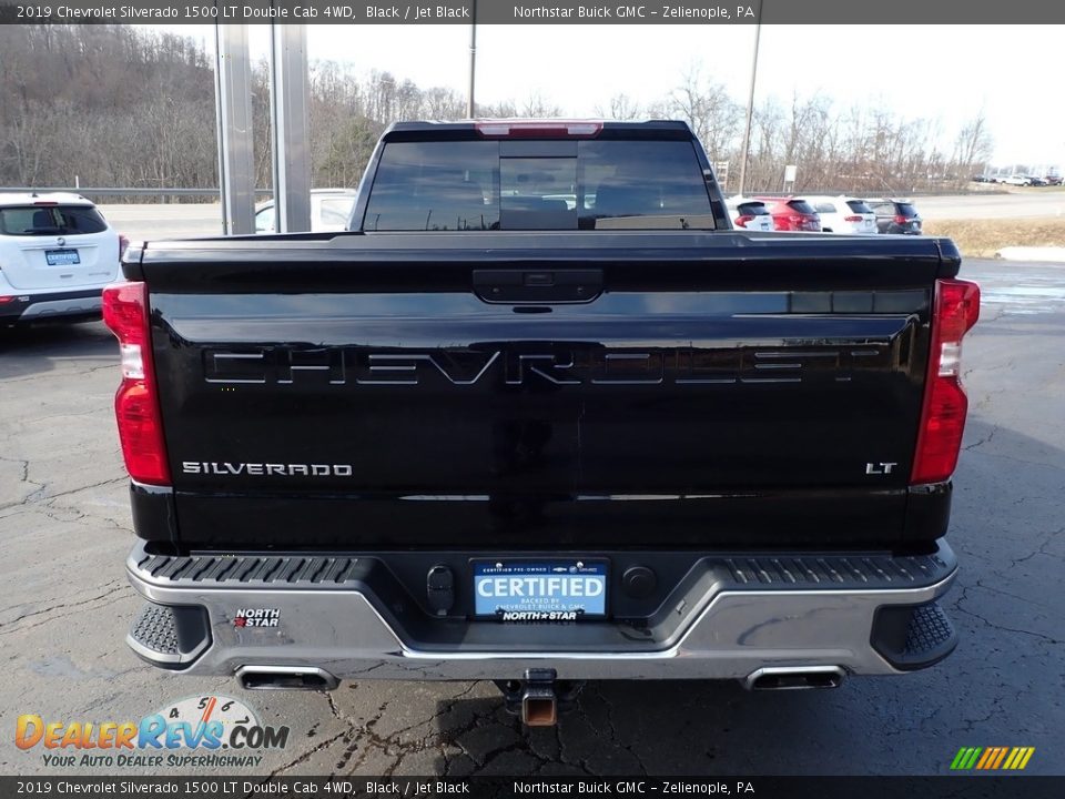 2019 Chevrolet Silverado 1500 LT Double Cab 4WD Black / Jet Black Photo #10