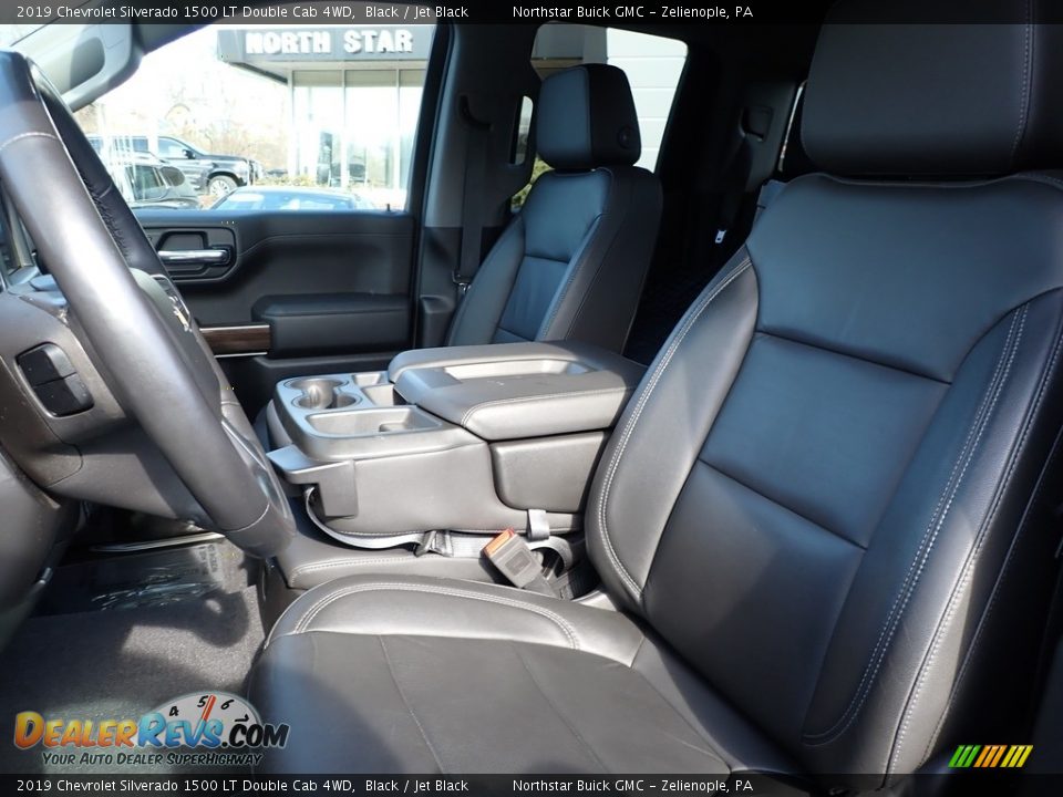 2019 Chevrolet Silverado 1500 LT Double Cab 4WD Black / Jet Black Photo #16