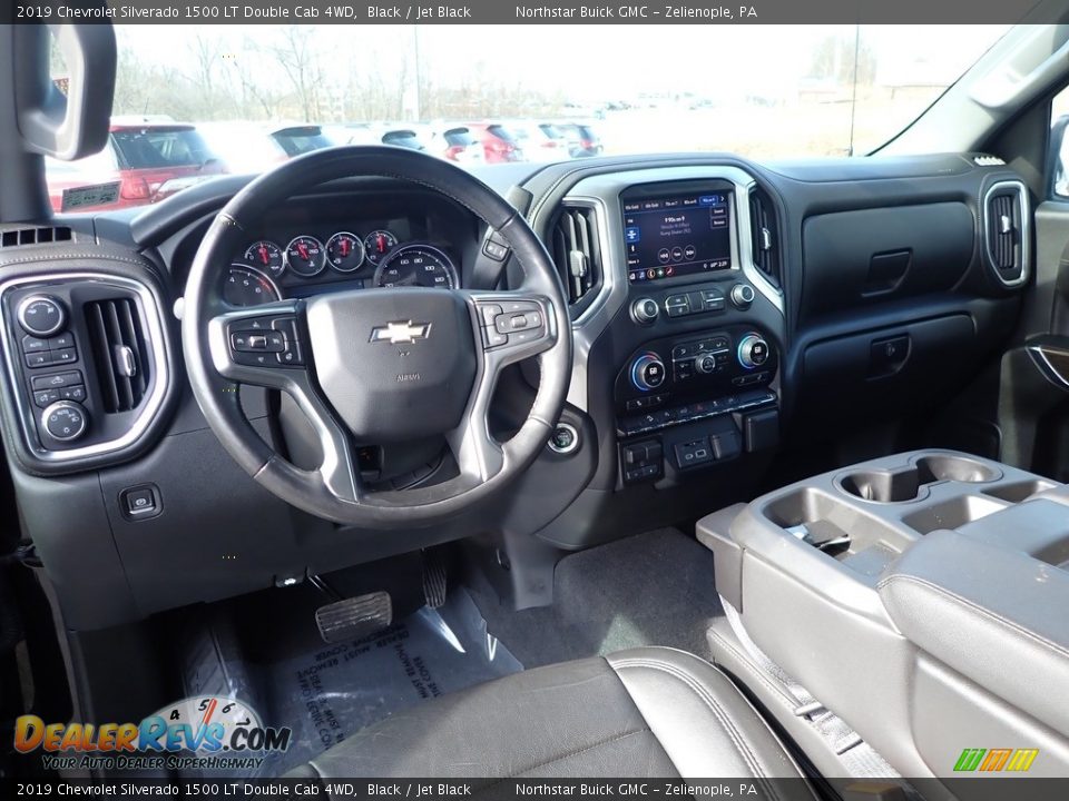 2019 Chevrolet Silverado 1500 LT Double Cab 4WD Black / Jet Black Photo #18