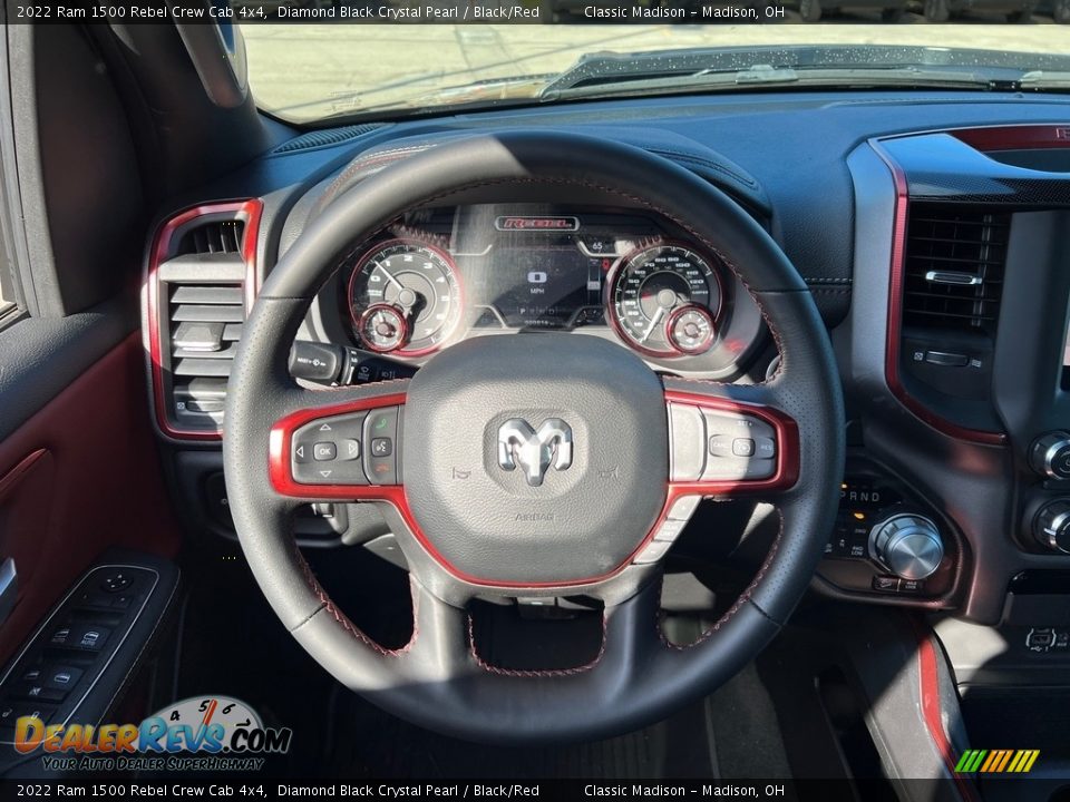 2022 Ram 1500 Rebel Crew Cab 4x4 Steering Wheel Photo #5