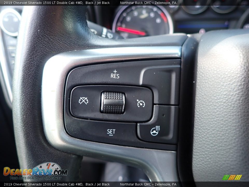 2019 Chevrolet Silverado 1500 LT Double Cab 4WD Black / Jet Black Photo #23