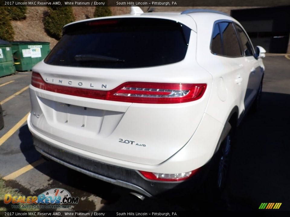 2017 Lincoln MKC Reserve AWD White Platinum / Ebony Photo #4