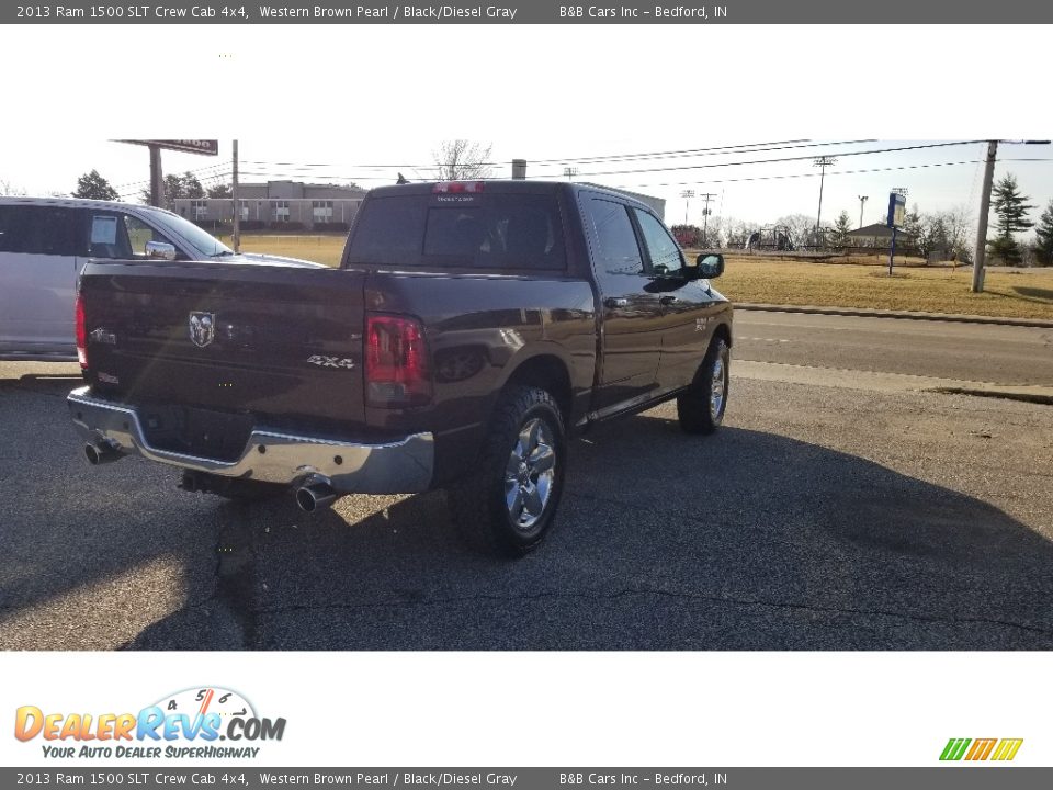 2013 Ram 1500 SLT Crew Cab 4x4 Western Brown Pearl / Black/Diesel Gray Photo #4