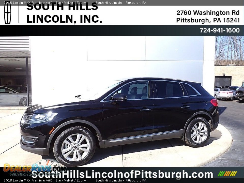 2018 Lincoln MKX Premiere AWD Black Velvet / Ebony Photo #1