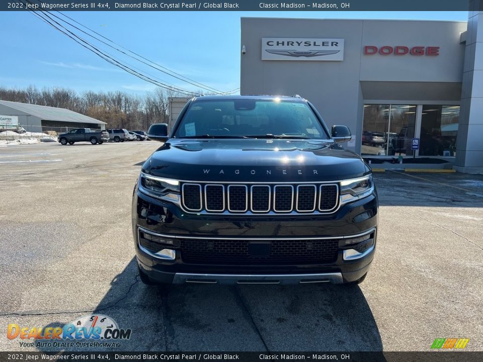 2022 Jeep Wagoneer Series III 4x4 Diamond Black Crystal Pearl / Global Black Photo #8