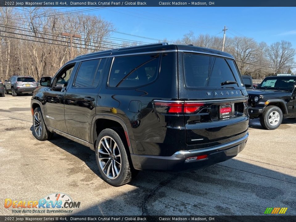 2022 Jeep Wagoneer Series III 4x4 Diamond Black Crystal Pearl / Global Black Photo #10