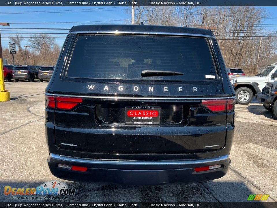 2022 Jeep Wagoneer Series III 4x4 Diamond Black Crystal Pearl / Global Black Photo #11