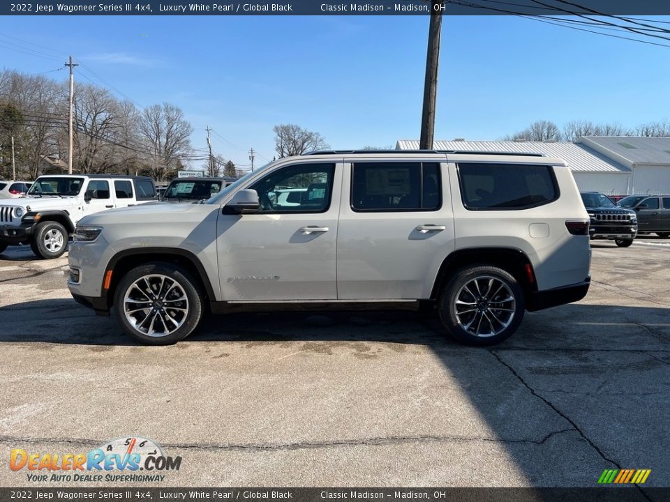 2022 Jeep Wagoneer Series III 4x4 Luxury White Pearl / Global Black Photo #3