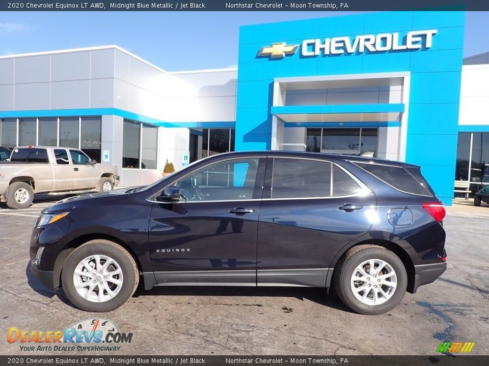 2020 Chevrolet Equinox LT AWD Midnight Blue Metallic / Jet Black Photo #3