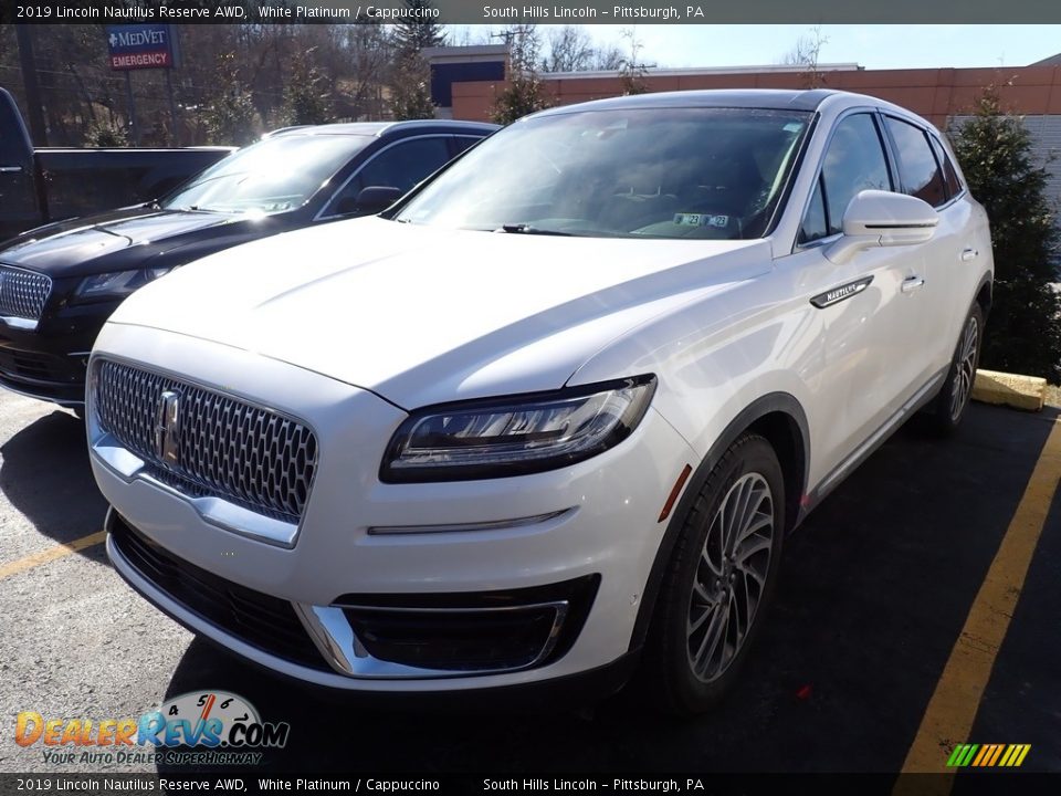 2019 Lincoln Nautilus Reserve AWD White Platinum / Cappuccino Photo #1