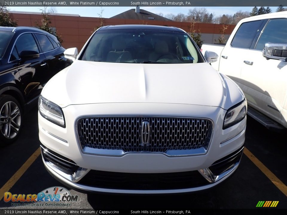 2019 Lincoln Nautilus Reserve AWD White Platinum / Cappuccino Photo #3