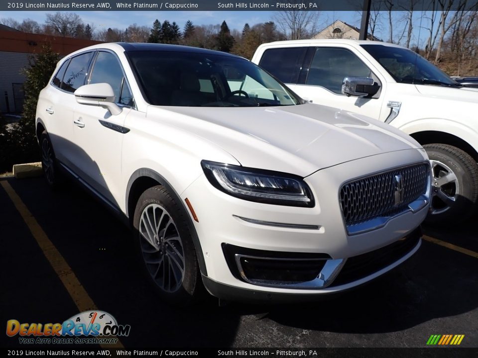 2019 Lincoln Nautilus Reserve AWD White Platinum / Cappuccino Photo #4