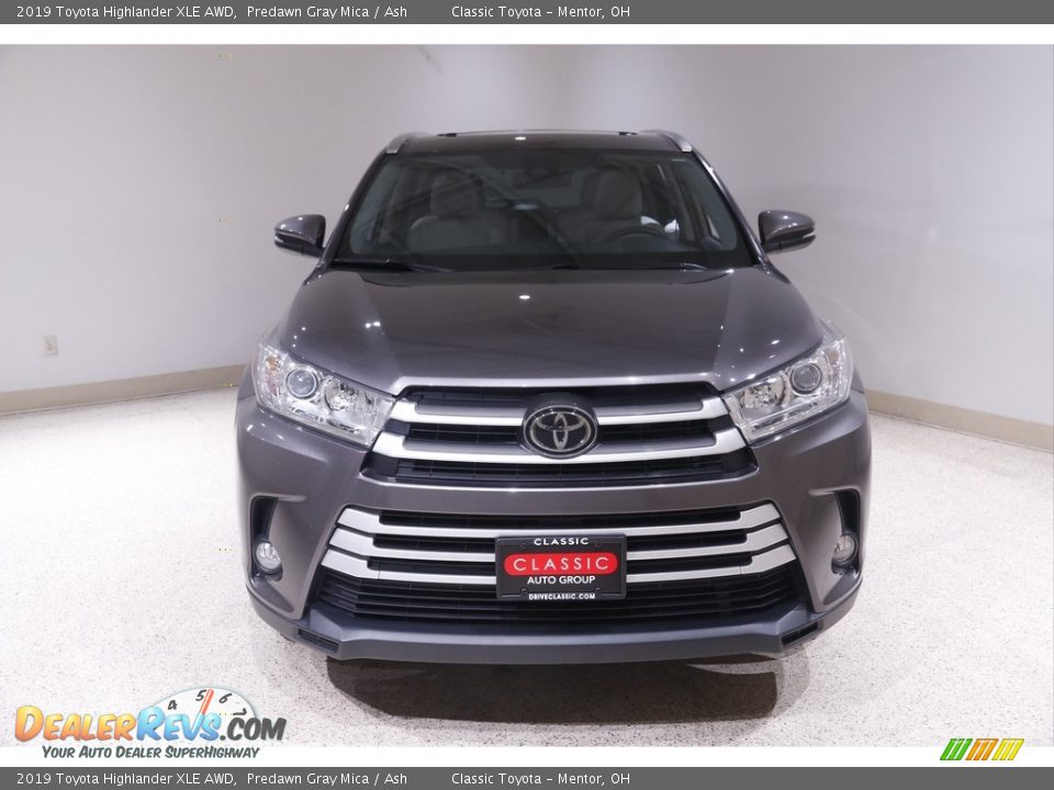 2019 Toyota Highlander XLE AWD Predawn Gray Mica / Ash Photo #2