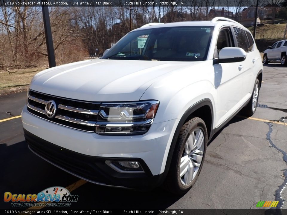 2019 Volkswagen Atlas SEL 4Motion Pure White / Titan Black Photo #1