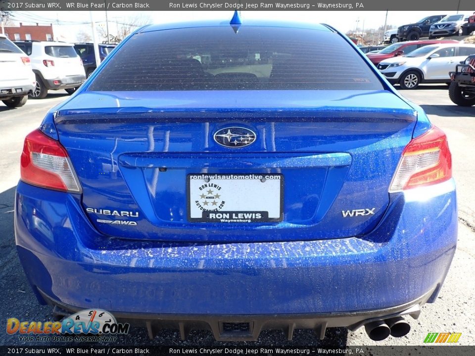 2017 Subaru WRX WR Blue Pearl / Carbon Black Photo #4