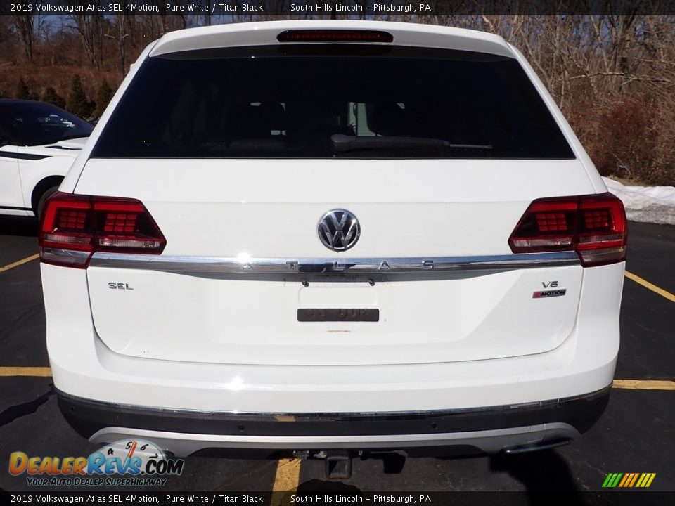 2019 Volkswagen Atlas SEL 4Motion Pure White / Titan Black Photo #3