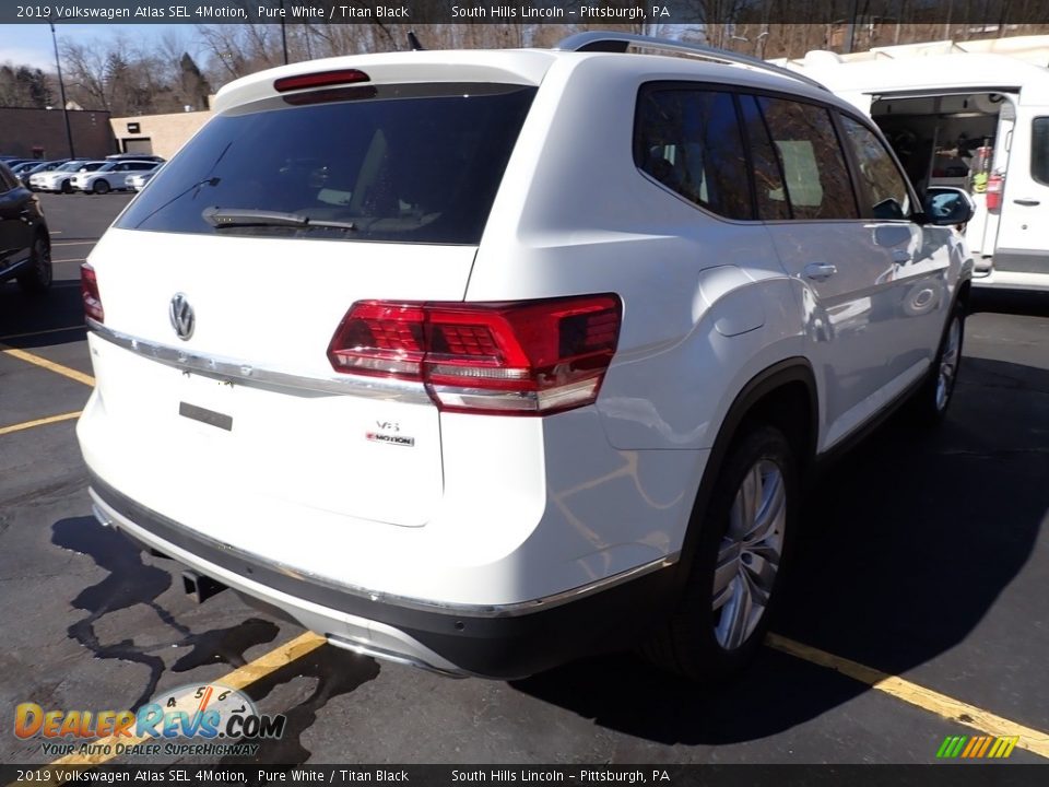 2019 Volkswagen Atlas SEL 4Motion Pure White / Titan Black Photo #4