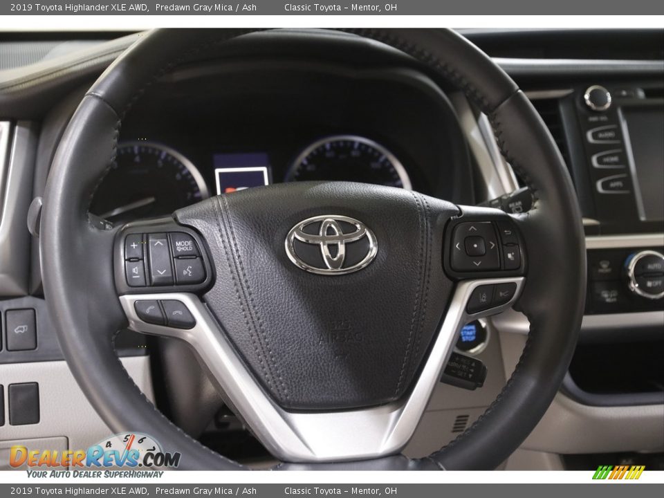 2019 Toyota Highlander XLE AWD Predawn Gray Mica / Ash Photo #7