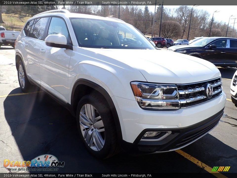 2019 Volkswagen Atlas SEL 4Motion Pure White / Titan Black Photo #5