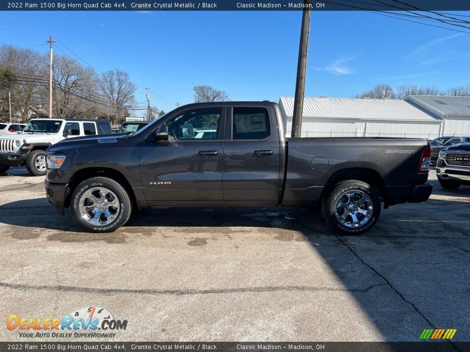 2022 Ram 1500 Big Horn Quad Cab 4x4 Granite Crystal Metallic / Black Photo #8