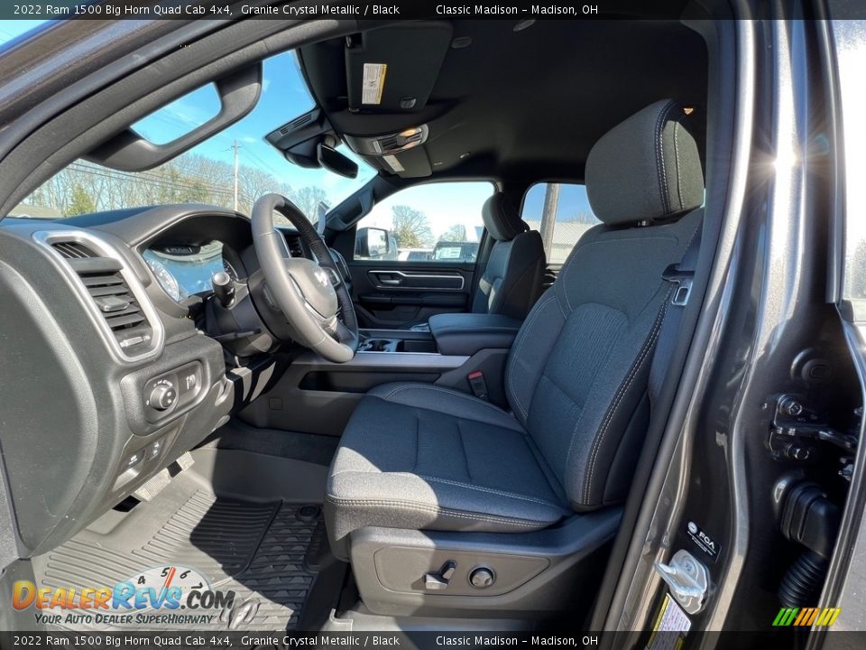 2022 Ram 1500 Big Horn Quad Cab 4x4 Granite Crystal Metallic / Black Photo #2