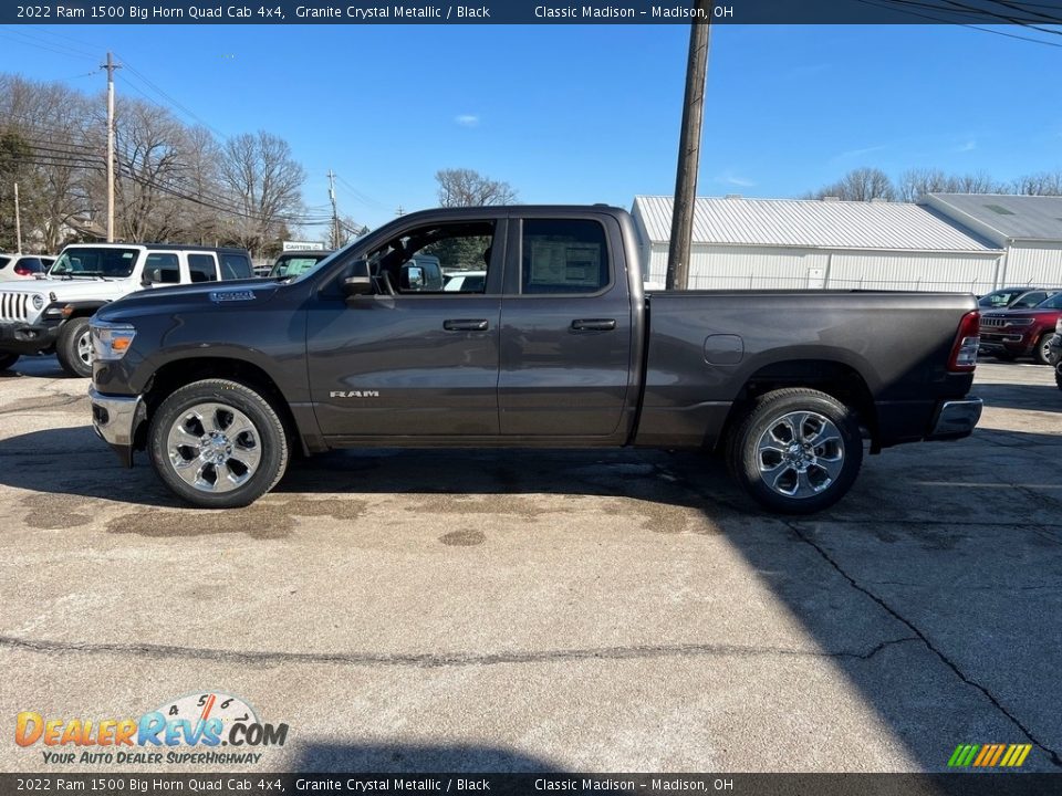 2022 Ram 1500 Big Horn Quad Cab 4x4 Granite Crystal Metallic / Black Photo #8