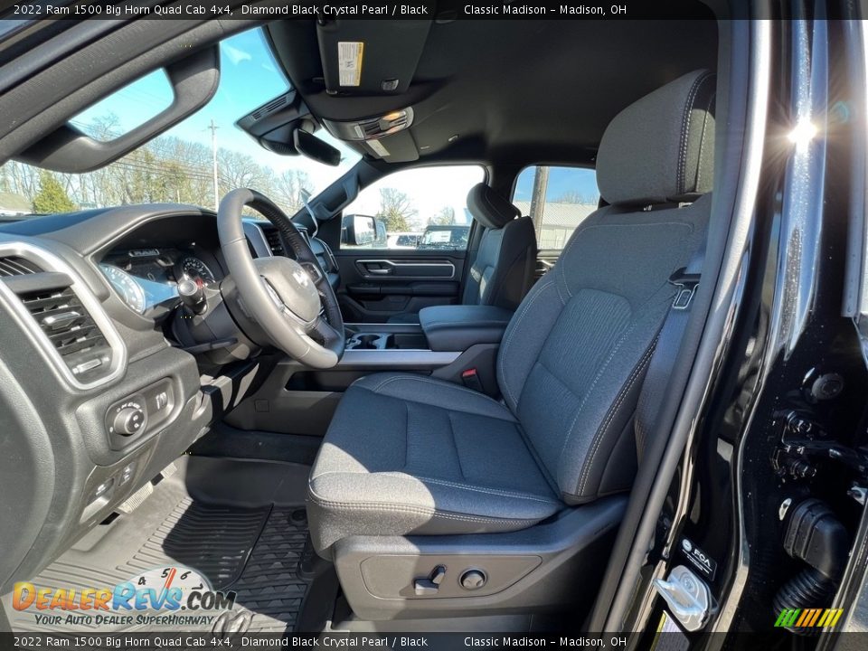 2022 Ram 1500 Big Horn Quad Cab 4x4 Diamond Black Crystal Pearl / Black Photo #2
