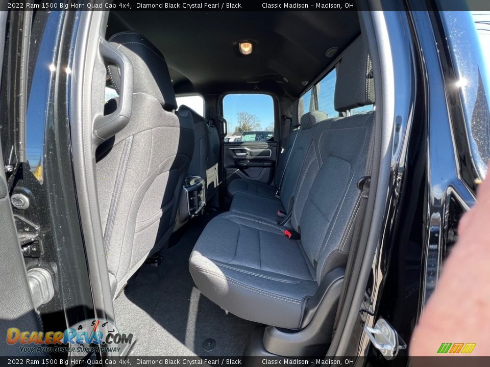 2022 Ram 1500 Big Horn Quad Cab 4x4 Diamond Black Crystal Pearl / Black Photo #3