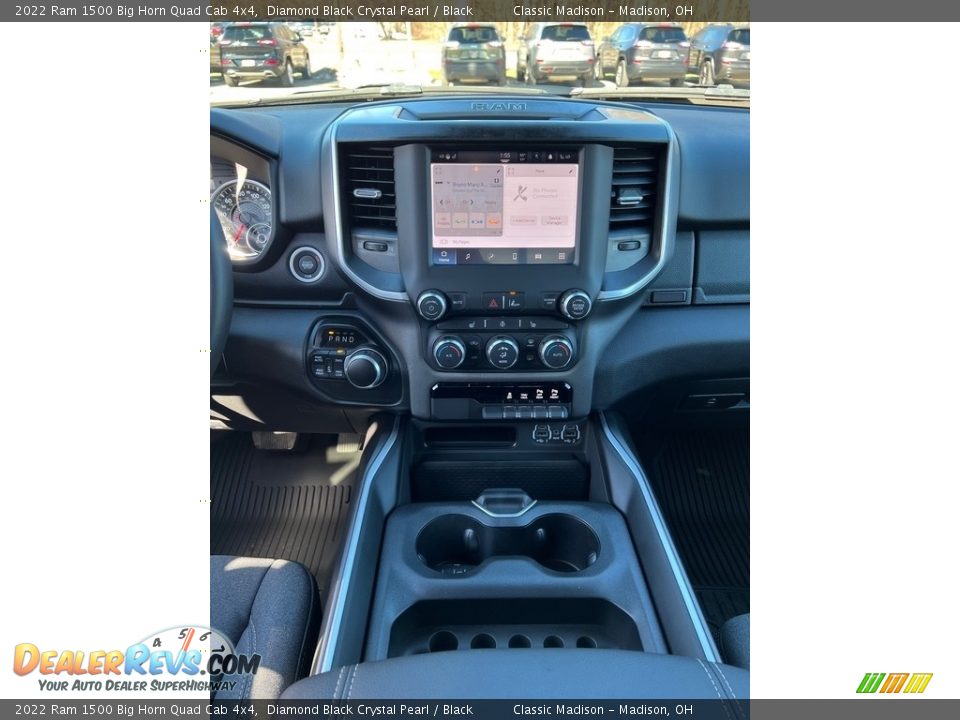 2022 Ram 1500 Big Horn Quad Cab 4x4 Diamond Black Crystal Pearl / Black Photo #6