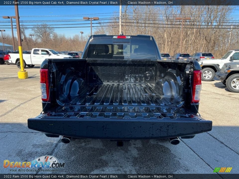 2022 Ram 1500 Big Horn Quad Cab 4x4 Diamond Black Crystal Pearl / Black Photo #11