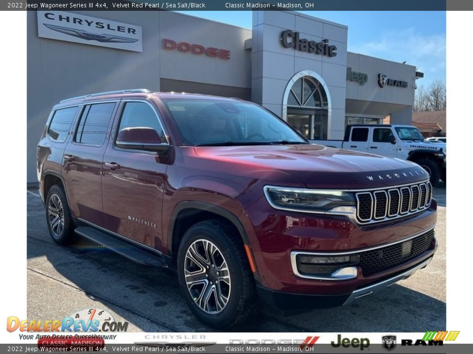 2022 Jeep Wagoneer Series III 4x4 Velvet Red Pearl / Sea Salt/Black Photo #1