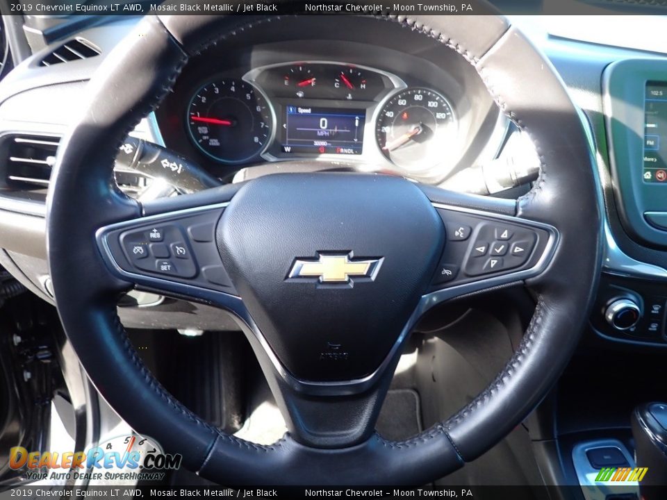 2019 Chevrolet Equinox LT AWD Mosaic Black Metallic / Jet Black Photo #25