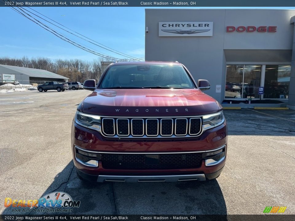 2022 Jeep Wagoneer Series III 4x4 Velvet Red Pearl / Sea Salt/Black Photo #8