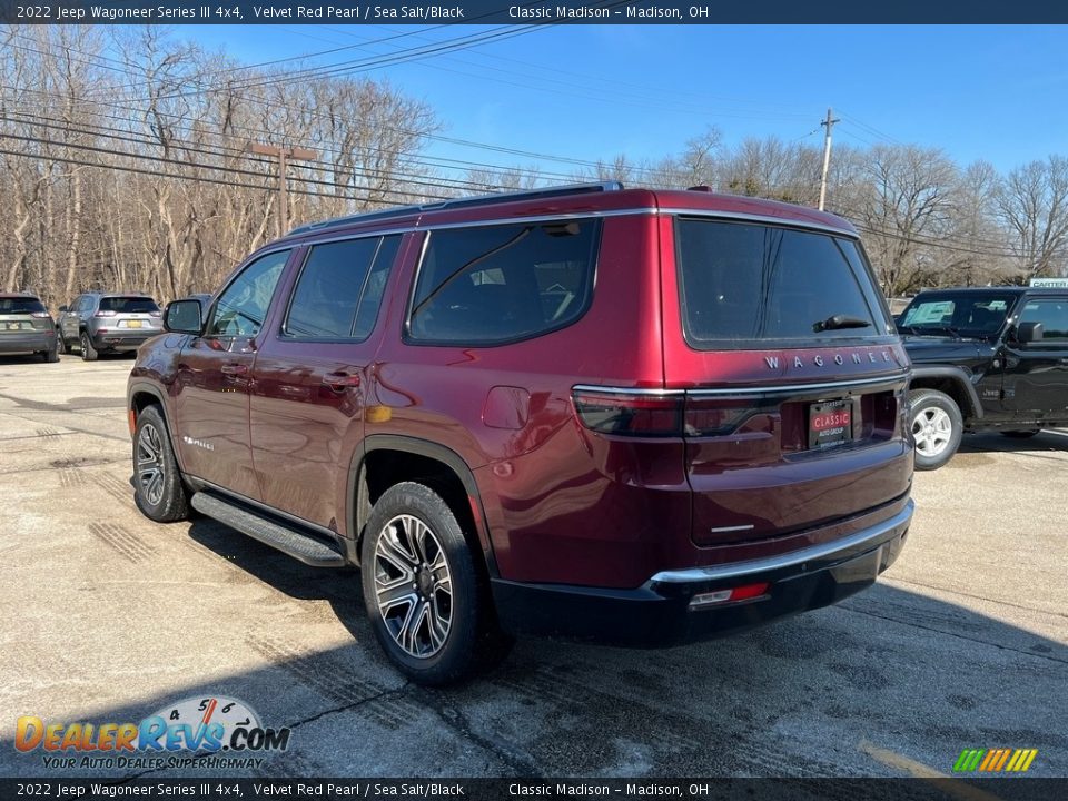 2022 Jeep Wagoneer Series III 4x4 Velvet Red Pearl / Sea Salt/Black Photo #10