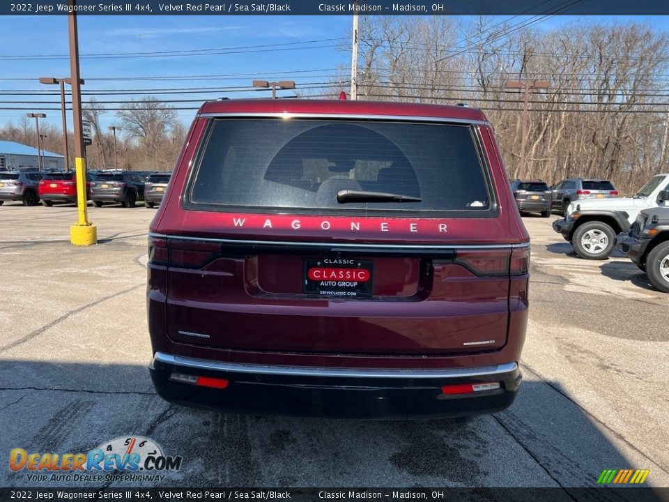 2022 Jeep Wagoneer Series III 4x4 Velvet Red Pearl / Sea Salt/Black Photo #11