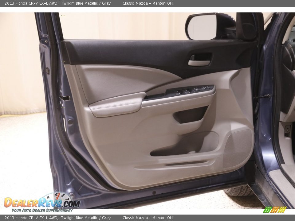 2013 Honda CR-V EX-L AWD Twilight Blue Metallic / Gray Photo #4