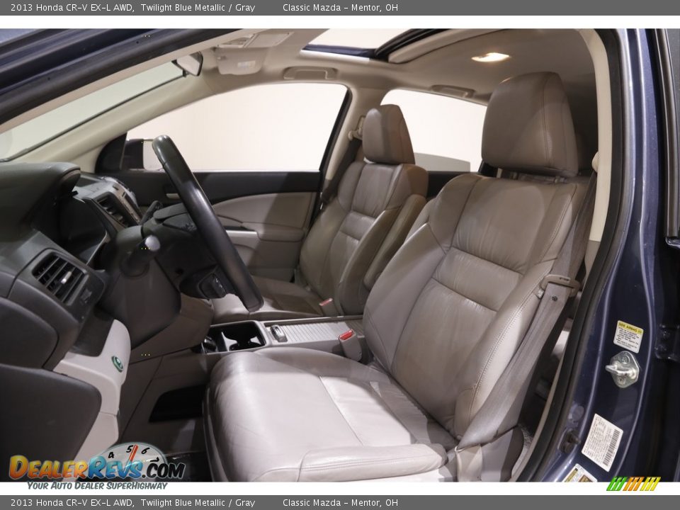 2013 Honda CR-V EX-L AWD Twilight Blue Metallic / Gray Photo #5