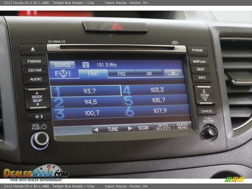 2013 Honda CR-V EX-L AWD Twilight Blue Metallic / Gray Photo #13